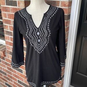 Lucky Brand Tunic With Sparkle‎ Embroidery